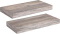 HOOBRO Floating Shelves for Wall, Wall Mounted Shelf Set of 2, 15.7" Hanging by HOOBRO