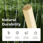 OUZUGIE 2 Pack 96x48 Inch Natural Bamboo Wall Panel – Raw Pole Wrap Paneling - Image 7