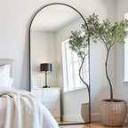 Prywot Arched Floor Mirror, 76 "x 34" Full Length Mirror Wall Mirrors Hanging - Image 2