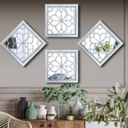 Wocred Set of 4 Mirrors Square Wall Mirror, Gorgeous Rustic Farmhouse Accent - Image 4