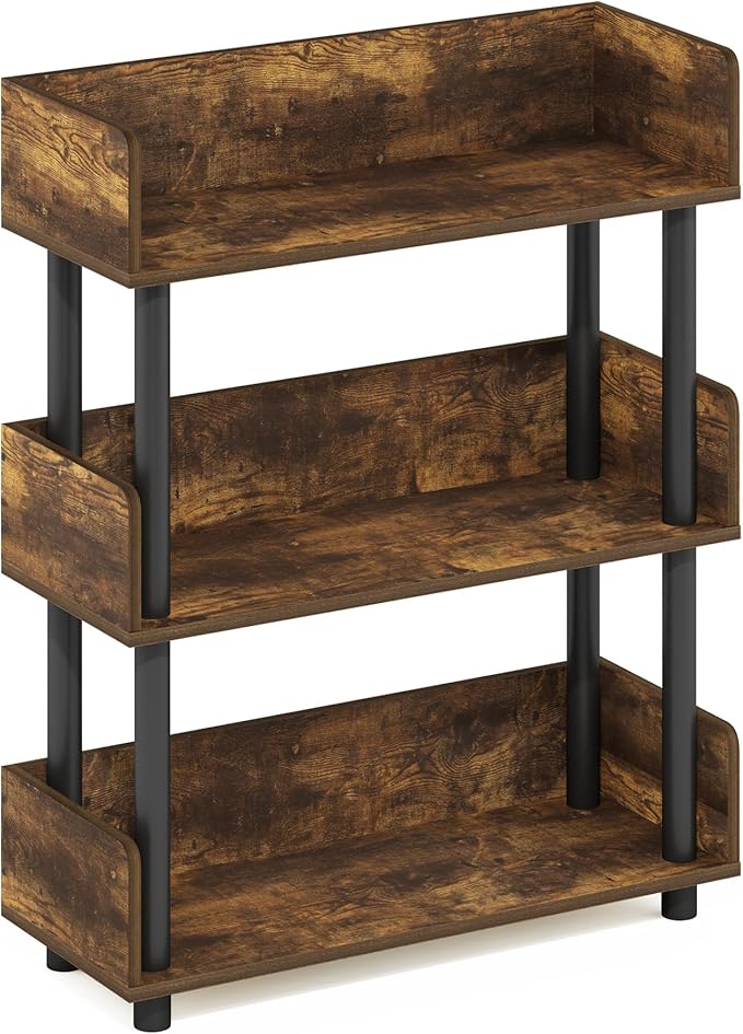 Furinno TURN-N-TUBE Display Shelf, 3-Tier Storage Shelves - Image 5