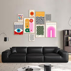KBKBART 9PCS Eclectic Wall Art Decor, Modern Maximalist Wall Prints - Image 6