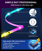 Tenmiro Upgraded Smart IC 100ft LED Lights - Image 5
