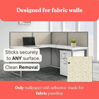 Cubicle Wallpaper for Fabric Walls Removable-Gold and White Geometric Wallpaper - Image 2