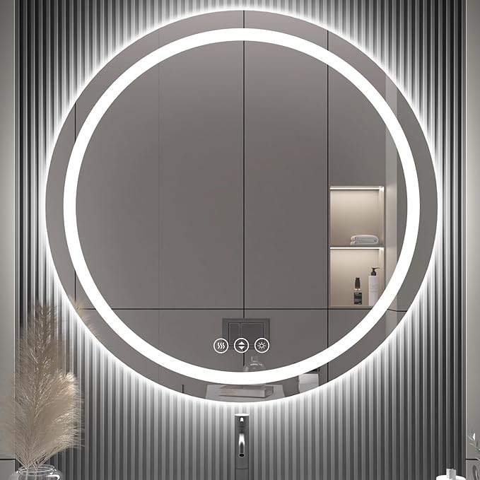 42" x 42" LED Bathroom Mirror by Lmsedf