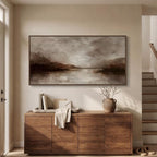 Large Framed Rustic Canvas Wall Art - Image 3