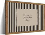 Framed Vintage Inspirational Wall Art, Minimalist There is No Place Like Home by Unknown