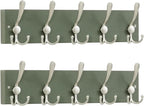 SKOLOO Creations Forest Green Solid Wood Wall Mounted Coat Rack, 5 Hooks by SKOLOO