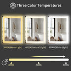 Koonmi 60"x36" LED Mirror for Bathroom, 90CRI Anti-Fog Vanity Mirror - Image 6