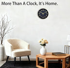 Modern Wall Clock, 10 Inch Digital Wall Clocks Battery Operated, Round Non - Image 2