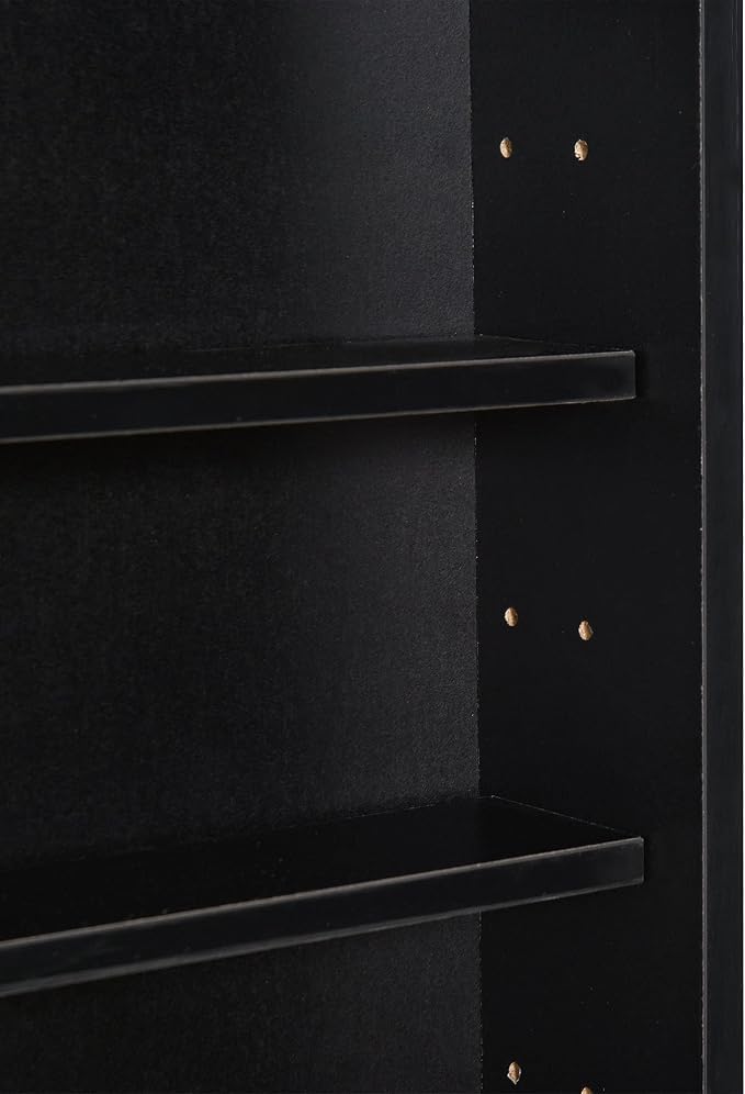 HOMCOM 5-Tier Display Cabinet, Glass Door Cabinet - Image 8