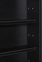 HOMCOM 5-Tier Display Cabinet, Glass Door Cabinet - Image 8