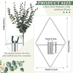 Jexine 4 Pcs Hanging Planters - Image 2
