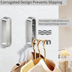 2PCS Foldable Wall Hooks, Flip Down Design - Image 3