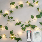 suddus Vine with Fairy Lights Battery Operated, 13.1ft 40 LED Pothos String by SUDDUS