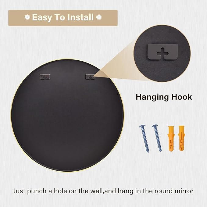HARRITPURE 28" Round Mirror - Image 6