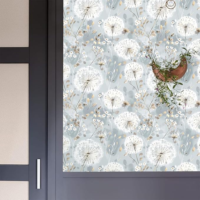 Nukofal Floral Wallpaper Peel and Stick Dandelion Wallpaper Floral Contact - Image 6