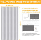 AJAZZ 100% Blackout Magnetic Door Curtain Accordion Doors Interior Closet Door - Image 3