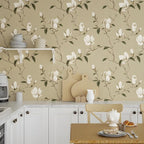 Laatse Magnolia Wallpaper Peel and Stick Vintage Floral Contact Paper 17.5" X - Image 4