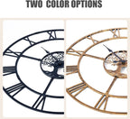 40 Inch Large Wall Clock for Living Room – Black Metal Clock - Image 7
