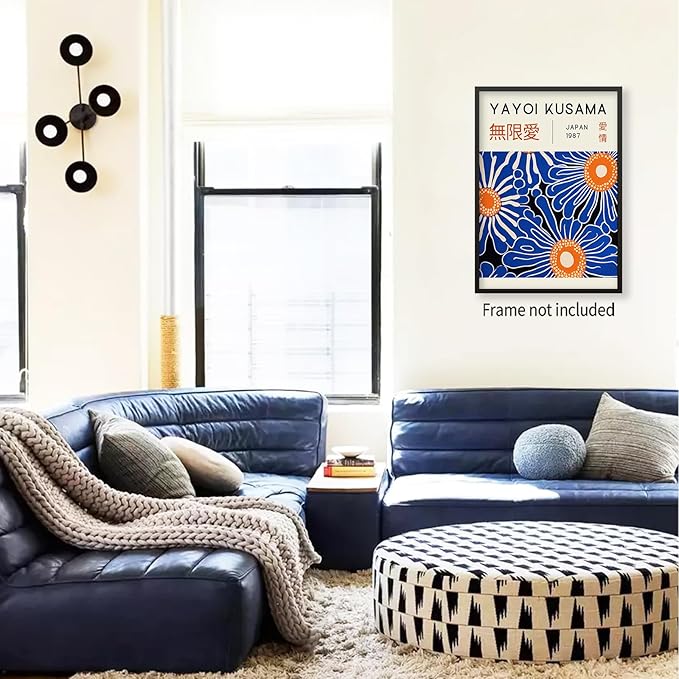 Yayoi Kusama Print Vintage Japanese Wall Art Abstract Yayoi Kusama Poster - Image 5