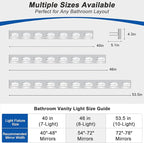 IZORRO LED Modern Bathroom Lights Fixtures, Chrome Acrylic Wall Lighting - Image 3