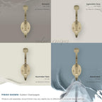 Amerock H55465BBZ | Adare Double Prong Decorative Wall Hook | Golden Champagne - Image 7