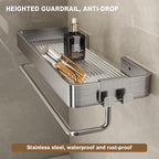 VOLPONE Stainless Steel Wall Mounted Bathroom Shelves - Image 5