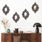 ZEXUIRU 4 Set. Rustic Wall Mirrors - Image 2