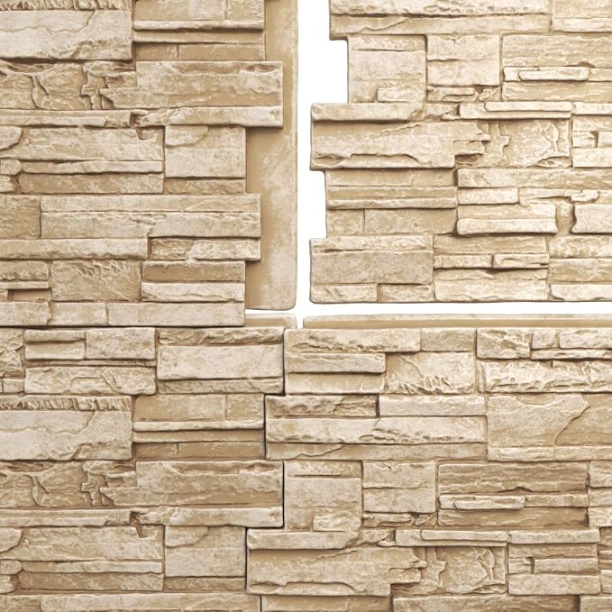 Ekena Millwork 48 5/8"W x 24 3/4"H x 1 1/4"D Cascade Stacked Stone, StoneWall - Image 9