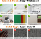 Chalkboard Wallpaper Peel and Stick, 17.5"x78.7" Blackboard Contact Paper Self - Image 8