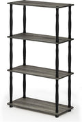 Furinno Turn-N-Tube 4-Tier Multipurpose Shelf Display Rack, Classic Tubes by Furinno-FitsYourSpaceFitsYourBudget