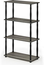 Furinno Turn-N-Tube 4-Tier Multipurpose Shelf Display Rack, Classic Tubes by Furinno-FitsYourSpaceFitsYourBudget