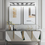 Ralbay Modern Matte Black Bathroom Vanity Light Fixtures 6 Lights Acrylic - Image 6
