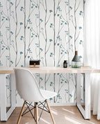 Timeet Peel and Stick Wallpaper Floral Wallpaper Boho Floral Contact Paper - Image 6