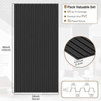 RITOLLO 8-Pack PVC Slat Wall Panels - Image 2