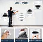 6 Pack Acoustic Wall Panels Self-Adhesive, 23.6" x 23.6" x 0.5" Acoustic Panels - Image 6