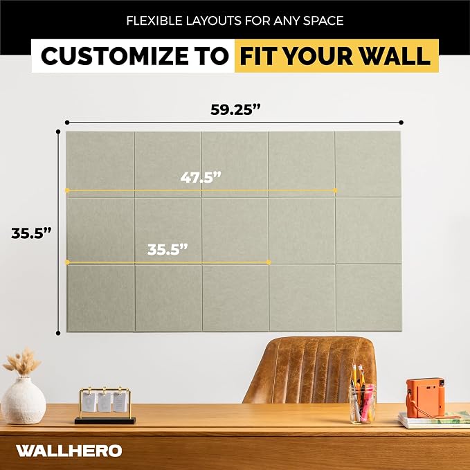 WALLHERO Corkboards for Wall, Pin Up Board, Office Board for Wall, Big Bulletin - Image 4