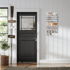 Mail Organizer Wall Mount with 4 Key Hooks, Rustic Wooden Hanging Mail Sorter - Image 7