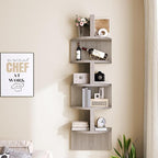 HOOBRO Corner Shelf Wall-Mounted, 5-Tier Corner Bookshelves - Image 2