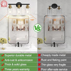 Zarbitta 3-Light Bathroom Light Fixtures, Modern Vanity Light - Image 3
