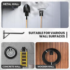 14" Large Heavy Duty Garage Hooks, Utility Wall Mount Hangers - Image 5