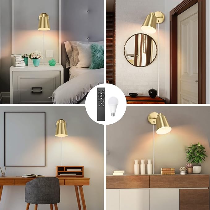 VATONI Plug in Wall Sconces - Image 7