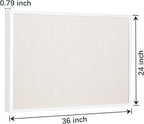 OWLKELA 24'' x 36'' Linen Bulletin Board, Vision Board and Decorative Hanging - Image 2