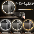 LED Bathroom Mirror 40 Inch Round Bathroom Mirror - Image 3