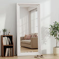 Full Length Mirror 71"x30", Large Solid Wood Frame Floor Mirror, Leaning Floor by WISSMILESHOME