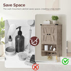 MAHANCRIS Bathroom Wall Cabinet, Farmhouse Medicine Cabinet - Image 7