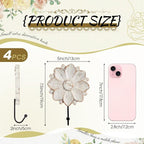 Weysat 4 Pcs Vintage Hooks for Wall Wood Farmhouse Towel Hooks Shabby Chic Wall - Image 2