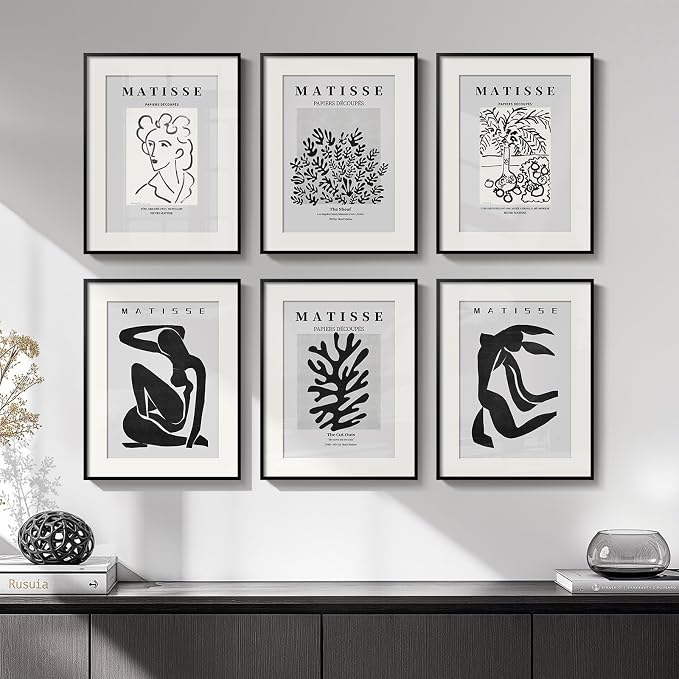 Framed Matisse Wall Art for Living Room, Abstract Aesthetic Pictures for Bedroom - Image 2