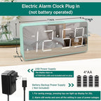 Peakeep Digital Clock, Alarm Clock Battery Backup Powered - Image 2